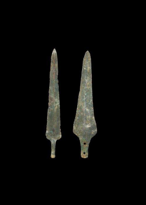 Bronstijd Brons Spearhead Paar (Zonder Minimumprijs), Antiek en Kunst, Antiek | Overige Antiek