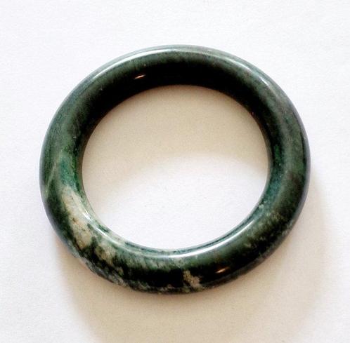 Tibetaans of Nepalees Jade Bangle - 75 mm (Zonder, Antiek en Kunst, Antiek | Overige Antiek