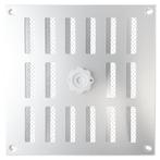 Aluminium afsluitbaar schuifrooster opbouw 195 x 195mm, Doe-het-zelf en Verbouw, Ventilatie en Afzuiging, Verzenden, Nieuw