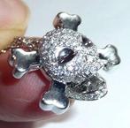 Halsketting - 18 karaat Witgoud - 1.50ct. tw. Diamant, Sieraden, Tassen en Uiterlijk, Kettingen, Nieuw