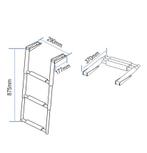 Telescopische Zwemladder RVS - 3 tredes, Ophalen of Verzenden, Nieuw