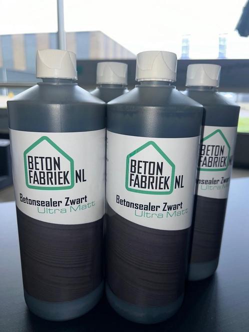 Betoncoating zwart | Uw betonproducten weer als nieuw!, Doe-het-zelf en Verbouw, Verf, Beits en Lak, Minder dan 5 liter, Zwart