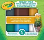 Crayola Acryl verf Aarde tinten - 6st., Ophalen of Verzenden, Nieuw