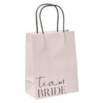Bruiloft Uitdeeltasjes Team Bride 16cm 5st, Hobby en Vrije tijd, Feestartikelen, Verzenden, Nieuw