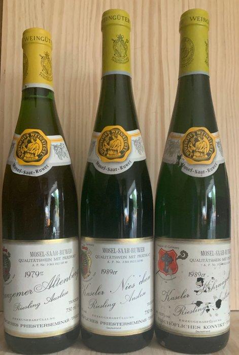 1989 x2, 1979 Kaseler Nies‘ chen, Bischöfliche, Verzamelen, Wijnen