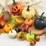 Halloween Decoratieset | Kunstmatige Pompoenen,, Hobby en Vrije tijd, Feestartikelen, Nieuw, Verzenden
