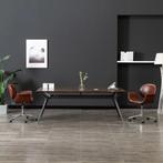 vidaXL Eetkamerstoel draaibaar kunstleer bruin, Huis en Inrichting, Stoelen, Verzenden, Nieuw, Bruin