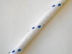 Schoot mat polyester 8 mm, wit met blauwe merkdraad, Watersport en Boten, Ophalen of Verzenden, Nieuw, Zeilboot of Motorboot