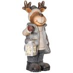 Kerstdecoratie, Rendier Met Lantaarn, LED, Op Batterijen, 25, Diversen, Kerst, Verzenden, Nieuw