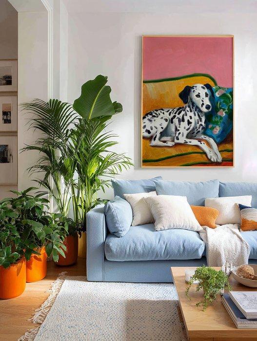 E. García - EL DÁLMATA XL (NO RESERVE), Antiek en Kunst, Kunst | Schilderijen | Modern