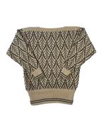 Vintage Unbranded Brown Printed Knit Sweater maat L, Kleding | Heren, Ophalen of Verzenden, Zo goed als nieuw, Vintage