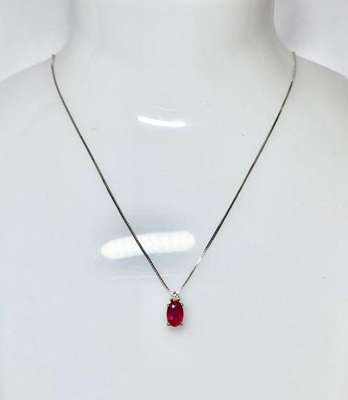 Pala Diamond - Choker halsketting - 18 karaat Witgoud -, Sieraden, Tassen en Uiterlijk, Antieke sieraden