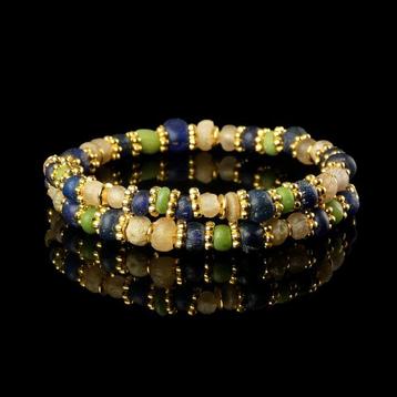 Oud-Romeins, Keizerrijk Armband met Romeinse glaskralen beschikbaar voor biedingen