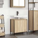 vidaXL Badkamerkast wastafelmeubel 60x34,5x60 cm sonoma, Verzenden, Nieuw