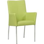 Leren eetkamerstoel Comfort met armleuning - Toledo Lime, Huis en Inrichting, Stoelen, Nieuw, Ophalen of Verzenden, Eén, Leer