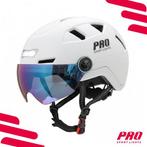 2dekans | Speed Pedelec Helm met Visier & Oorwarmers, Fietsen en Brommers, Ophalen of Verzenden, Zo goed als nieuw, Pro Sport Lights