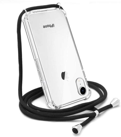 iPhone Xr Crossbody Transparant TPU Hoesje met Koord, Telecommunicatie, Mobiele telefoons | Hoesjes en Frontjes | Apple iPhone