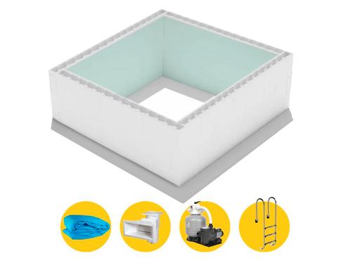 High Density Polystyreen Plunge Pool zelfbouwpakket - 3,00 x, Tuin en Terras, Zwembad-toebehoren, Nieuw, Verzenden