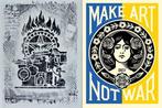 Shepard Fairey (OBEY) (1970) - Printing Press Stencil Series