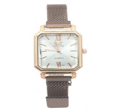 Horloge Metaal - Quartx - Bruin -stoer en eenvoudig mooi, Sieraden, Tassen en Uiterlijk, Horloges | Dames, Verzenden
