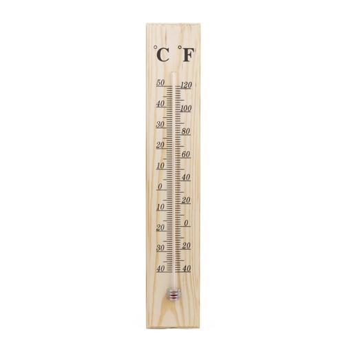 Benson Hout Thermometer - Celsius/ Fahrenheit - 40 Graden..., Audio, Tv en Foto, Weerstations en Barometers, Nieuw, Ophalen of Verzenden