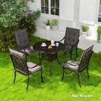 TRUUSK 4-delige Set Zitkussens 108 X 50 X 5 Cm Stoelkussens, Verzenden, Nieuw