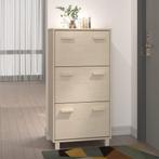 vidaXL Schoenenkast HAMAR 59,5x35x117 cm grenenhout, Verzenden, Nieuw