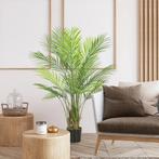 TRUUSK Kunstmatige Palm Groot 120cm - Plastic Kunstplant Met, Verzenden, Nieuw