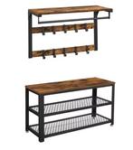 Wandkapstok en Schoenenbank Set – Compleet Opbergsysteem Hal, Huis en Inrichting, Verzenden, Nieuw