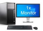 ACTIE: HP Z240 Workstation TWR i7 7e Gen incl. 1 Monitor + 2, Nieuw, 7700K (4-Cores), Ophalen of Verzenden, 256 GB