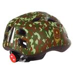 Polisport Kinderhelm Junior Army S 52/56 met LED, Verzenden, Nieuw