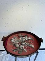 Dienblad - Handgemaakt Dienblad van Gebogen Hout met Messing