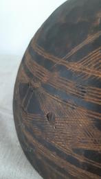 Vintage houten schaal uit Niger, Huis en Inrichting, Schaal, Rond, Gebruikt, Ophalen of Verzenden