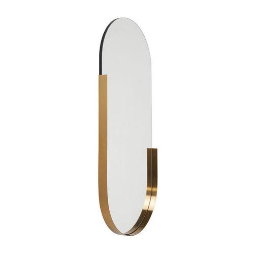 *WOONWINKEL* Kare Design Hipster Ovale Spiegel Met Messing R, Huis en Inrichting, Woonaccessoires | Spiegels, Nieuw, Verzenden