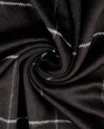 Viscose/Polyester Ruit Zwart, Hobby en Vrije tijd, Stoffen en Lappen, Nieuw, Zwart