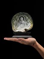 Fijn gegraveerde parelmoer schelp - Boeddha-motief Zeeschelp