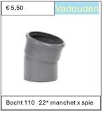 PVC MANCHET BOCHT 22* MOF x SPIE, Ophalen of Verzenden, Nieuw