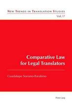9783034317252 Comparative Law for Legal Translators, Nieuw, Guadalupe Soriano-Barabino, Verzenden