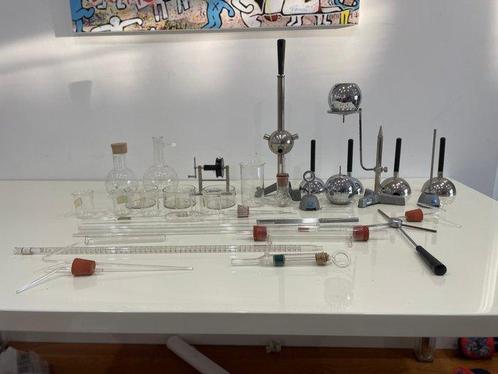 Medisch instrument - Glas, Messing, Staal - Chemisch, Antiek en Kunst, Antiek | Wandborden en Tegels