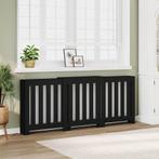 vidaXL Radiatorombouw 205x21,5x83,5 cm bewerkt hout zwart, Doe-het-zelf en Verbouw, Verwarming en Radiatoren, Verzenden, Nieuw