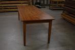 Franse tafel in iepenhout met smalle tafelregel aanbieding!!, Huis en Inrichting, Tafels | Eettafels, Franse stijl, 50 tot 100 cm
