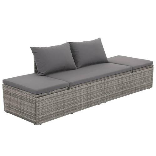 Grijs Tuinbed | OP = OP | Lounge in de Tuin!, Tuin en Terras, Ligbedden, Verstelbaar, Nieuw, Rotan, Ophalen of Verzenden