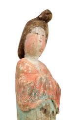 Oud Chinees, Tang-dynastie Terracotta Beschilderd Aardewerk