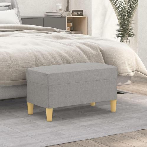 vidaXL Bankje 70x35x41 cm stof lichtgrijs, Huis en Inrichting, Banken | Bankstellen, Nieuw, Minder dan 150 cm, Stof, Verzenden