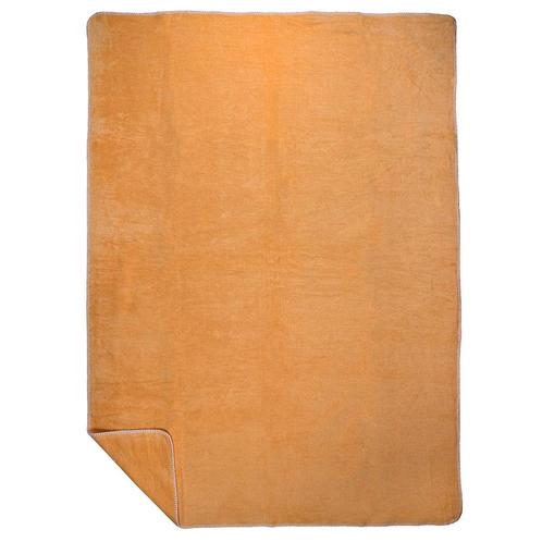 plaid uni geel 150x200cm, Huis en Inrichting, Woonaccessoires | Overige, Verzenden