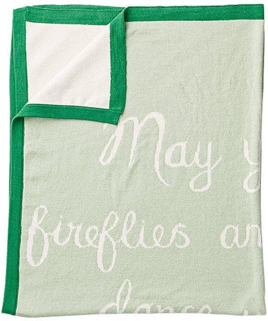 Bloomingville Mini - Baby Dekentje - Katoen - Wit/Mint, Huis en Inrichting, Slaapkamer | Matrassen en Bedbodems, Verzenden