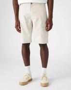 -57% Wrangler  Wrangler Casey cargo shorts pumice stone  maa, Verzenden, Nieuw, Wit