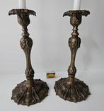 Elkington Mason & Co - Paar massieve Victoriaanse kandelaars, Antiek en Kunst, Antiek | Meubels | Tafels