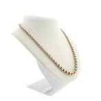 8 Krt. Jasseron schakel ketting | 47 cm (exclusief), Sieraden, Tassen en Uiterlijk, Antieke sieraden, Ophalen of Verzenden, Goud
