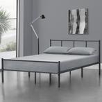 Metalen bedframe Hercules incl. bedbodem 140x200 cm donkergr, Verzenden, Nieuw